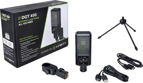 LEWITT DGT450 - USB студийный микрофон кардиоидный с большой диафрагмой  фото 3