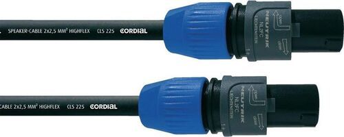 CORDIAL CPL 1,5 LL 2 - Спикерный кабель Speakon 2-контактный/Speakon 2-контактный, разъемы Neutrik 