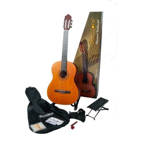 BARCELONA CG11K/NA - Набор: классическая гитара, чехол, подставка, струны