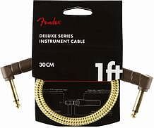 FENDER DELUXE 1' INST CABLE TWD - Инструментальный кабель, твид, 1' (30,48 см)
