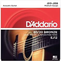 D'ADDARIO EJ12 - Струны для акустической гитары