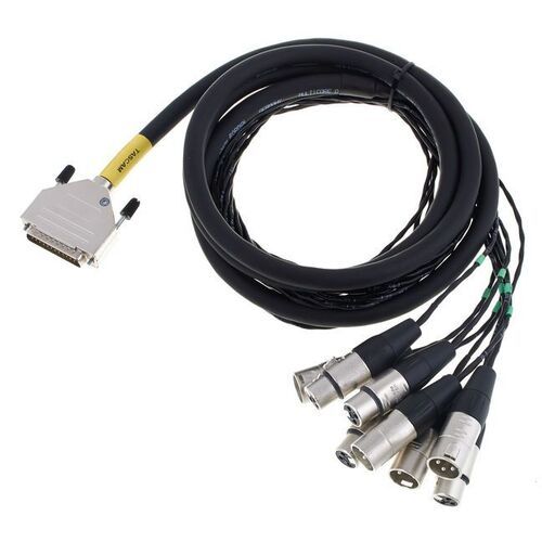 CORDIAL CFD 3 DFMT - Цифровой кабель D-Sub/4xXLR female+4xXLR male, 3,0 м, черный фото 2