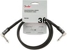 FENDER FENDER 3' INST CABLE BLK - Инструментальный кабель, черный, 3' (91,44 см)