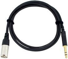 CORDIAL CFM 1.5 MV - Инструментальный кабель XLR male/джек стерео 6.3мм, 1.5м, черный