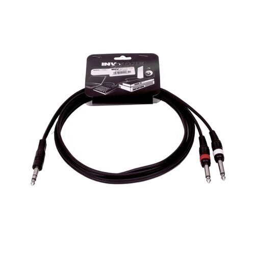 INVOTONE INSC500 - Инсертный кабель, 2х6.3 джек моно <-> 6.3 джек стерео