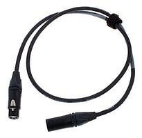 CORDIAL CPM 1 FM-FLEX - Микрофонный кабель XLR female/XLR male, разъемы Neutrik, 1.0 м, черный