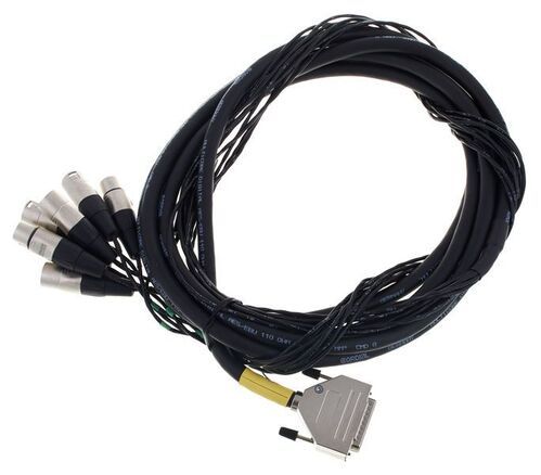 CORDIAL CFD 5 DFMY - Цифровой кабель D-Sub/4xXLR female+4xXLR male, 5,0 м, черный