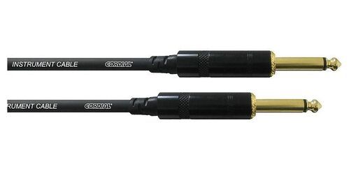 CORDIAL CCI 1.5 PP - Инструментальный кабель джек моно 6.3мм/джек моно 6.3мм, 1.5м, черный