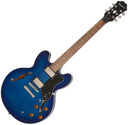 EPIPHONE DOT DELUXE BLUEBERRY BURST - Полуакустическая гитара, цвет синий