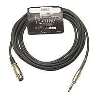 INVOTONE ACM1010FS/BK - Микрофонный кабель, 6,3 джек стерео <-> XLR (мама)