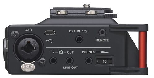 TASCAM DR-70D - 4-канальный портативный аудиорекордер для DSLR камер фото 3