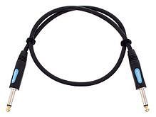 CORDIAL CCFI 0.3 PP - Инструментальный кабель джек моно 6.3мм/джек моно 6.3мм, 0.3м, черный