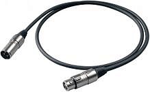 PROEL BULK250LU3 - Микрофонный кабель, XLR (папа) <-> XLR (мама), длина - 3м