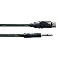 CORDIAL CRM 5 FV - Инструментальный кабель XLR female/джек стерео 6,3 мм male, разъемы Neutrik, 5,0 