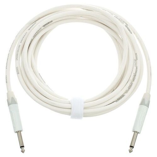 CORDIAL CXI 6 PP-SNOW - Инструментальный кабель моно-джек 6,3 мм/моно-джек 6,3 мм, разъемы Neutrik