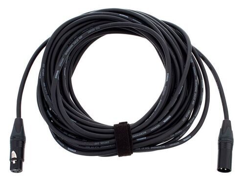 CORDIAL CPM 15 FM-FLEX - Микрофонный кабель XLR female/XLR male, разъемы Neutrik, 15,0 м, черный