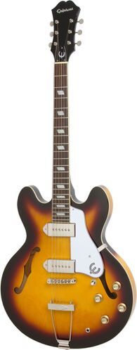 EPIPHONE USA CASINO VINTAGE BURST - Полуакустическая гитара, цвет санберст, в комплекте кейс
