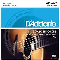 D'ADDARIO EJ36 - Струны для 12-струнной гитары