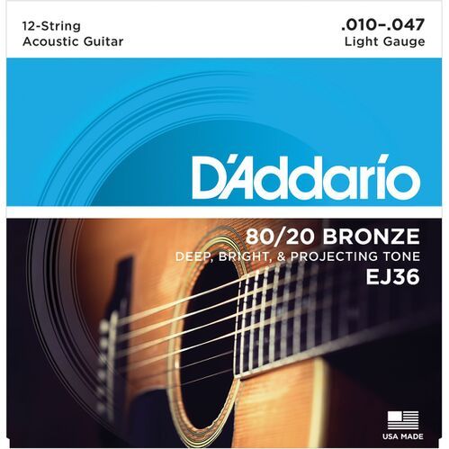D'ADDARIO EJ36 - Струны для 12-струнной гитары