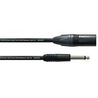 CORDIAL CPM 10 MP - Микрофонный кабель XLR male/моно джек 6,3 мм, разъемы Neutrik, 10,0 м, черный