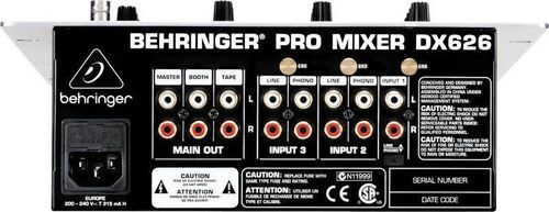 BEHRINGER DX626 - DJ-микшер со счетчиком темпа фото 2