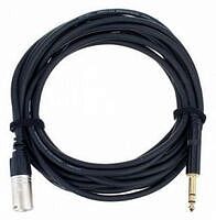CORDIAL CFM 6 MV - Инструментальный кабель XLR male/джек стерео 6.3мм, 6.0м, черный