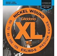 D'ADDARIO EXL160-5 - Струны для Бас-гитары