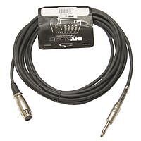 INVOTONE ACM1005/BK - Микрофонный кабель, 6,3 джек моно - XLR (мама)