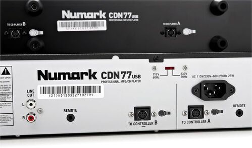 NUMARK CDN77USB - Профессиональный двойной mp3/CD-плеер фото 2