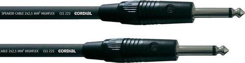 CORDIAL CPL 5 PP - Спикерный кабель моно-джек 6,3 мм/моно-джек 6,3 мм, разъемы Neutrik,CLS215, 5,0 м