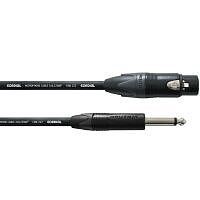 CORDIAL CPM 2,5 FP - Микрофонный кабель XLR female/моно джек 6,3 мм, разъемы Neutrik, 2,5 м, черный