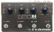 TC ELECTRONIC DITTO X4 LOOPER - Педаль эффекта двойного стерео лупера