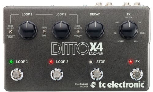 TC ELECTRONIC DITTO X4 LOOPER - Педаль эффекта двойного стерео лупера
