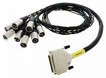 CORDIAL CFD 5 DMT - Цифровой кабель D-Sub/8xXLR male, 5,0 м, черный