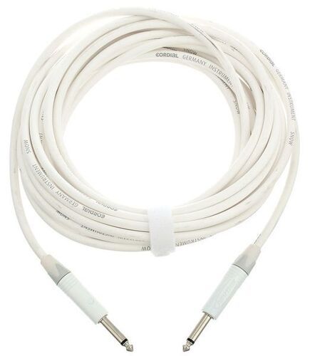 CORDIAL CXI 9 PP-SNOW - Инструментальный кабель моно-джек 6,3 мм/моно-джек 6,3 мм, разъемы Neutrik