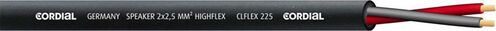 CORDIAL CLFLEX 225 - Акустический кабель 2x2,5 мм2, 7,8 мм, черный