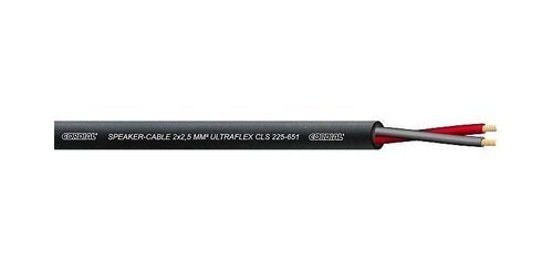CORDIAL CLS 225-651 - Акустический кабель 2x2,5 мм2, 7,8 мм, черный