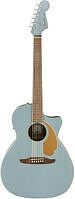 FENDER NEWPORTER PLAYER ICE BLUE SATIN W - Электроакустическая гитара, цвет небесно-голубой