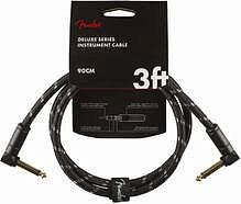 FENDER DELUXE 3' INST CABLE BTD - Инструментальный кабель, черный твид, 3' (91,44 см)
