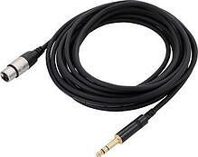 CORDIAL CFM 6 FV - Инструментальный кабель XLR female/джек стерео 6.3мм, 6.0м, черный