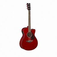 YAMAHA FSX800C RR - Электроакустическая гитара, цвет: Ruby Red (рубиновый)