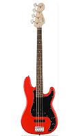 FENDER SQUIER AFFINITY PJ BASS BWB PG RCR - Бас-гитара, цвет красный с черныйм пикгардом