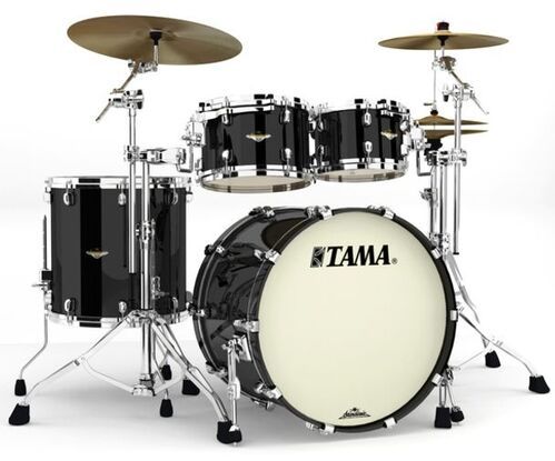 TAMA MA42TZS-PBK STARCLASSIC MAPLE LACQUER FINISH - Ударная установка из 4-х барабанов, цвет черный,