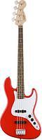 FENDER SQUIER AFFINITY JAZZ BASS LRL RCR - Бас-гитара Jazz Bass, накладка лаурэль, цвет красный