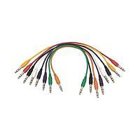 ONSTAGE PC18-17TRS-S - Комплект кабелей 6,3 джек стерео  <-> 6,3 джек стерео, 43 см, (8 цветов)