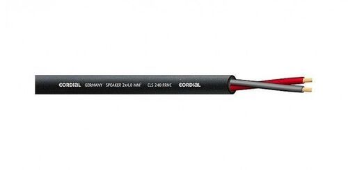 CORDIAL CLS 240 FRNC - Акустический кабель  2x4,0 мм2, 9,3 мм, безгалогенный негорючий, черный
