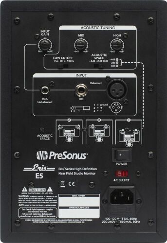 PRESONUS ERIS E5 - Активный студийный монитор (bi-amp) фото 2