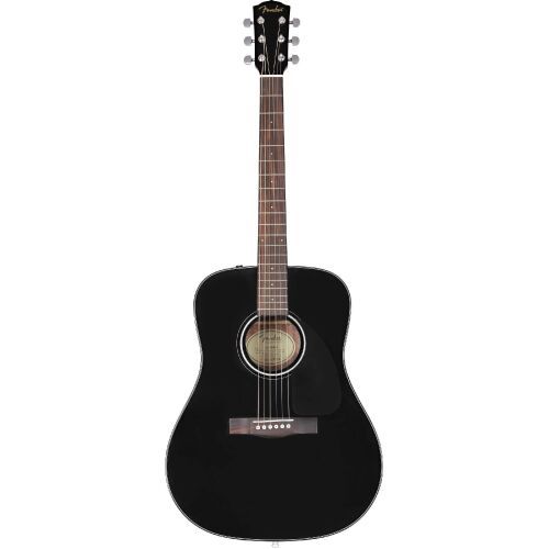 FENDER CD-60 DREAD V3 DS BLK WN - Акустическая гитара, цвет черный