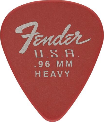 FENDER 351 DURA-TONE 0.96 12 PK FRD - Медиатор 0.96 мм, жесткий, цвет красный