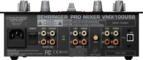 BEHRINGER VMX100USB - DJ-микшер со счетчиком темпа и USB аудиоинтерфейсом фото 2